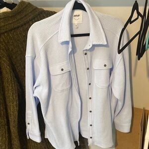 Aerie Blue Women’s Lightweight Shirt Jacket